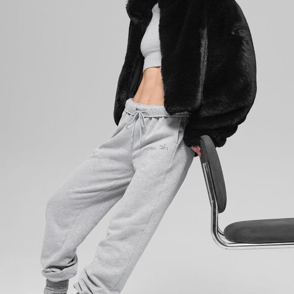 Alo Yoga Faux Fur Allure Jacket  Black - Picture 3 of 6